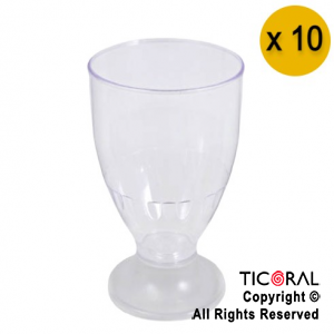 COPA DANUBIO BASE CRISTAL (AGUA /VINO TINTO) x 10
